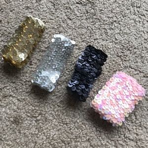 4 sequin bracelets